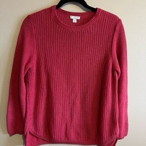 J.Jill Fuschia Chunky Sweater